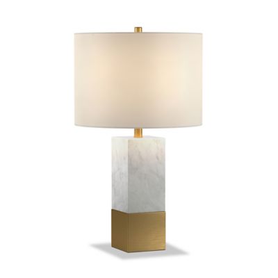 Image showing  Lena Marble Table Lamp, 6 ft. Cord