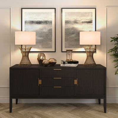 Image showing  Otho Table Lamp, 6 ft. Cord, Antique Brass