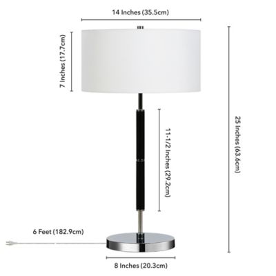 Image showing  Simone 2-Tone Table Lamp, 6 ft. Cord