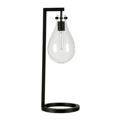 Hudson&Canal Weston Seeded Glass Table Lamp, 6 Ft. Cord
