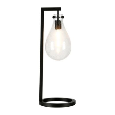 Image showing  Weston Seeded Glass Table Lamp, 6 ft. Cord