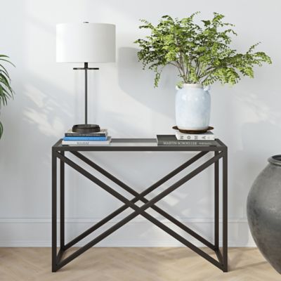 Image showing  Calix Console Table, Blackened Bronze