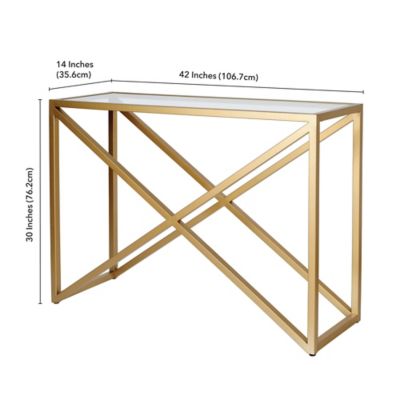 Image showing  Calix Console Table, Brass