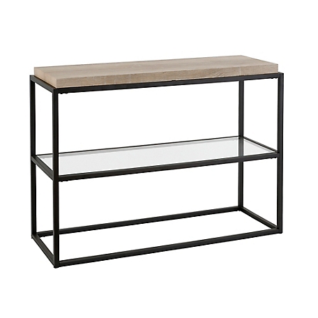Hudson&Canal Hector Console Table in Blackened Bronze