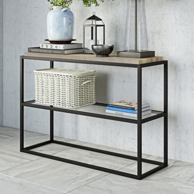 Image showing  Hector Console Table, 31 in. x 42 in. x 14 in., Blackened Bronze