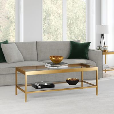 Hudson&Canal Alexis Rectangular Coffee Table, 17 in. x 45 in. x 20 in.