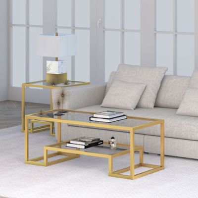 Image showing 1 th Hudson&Canal Athena Rectangular Coffee Table, 45 in.