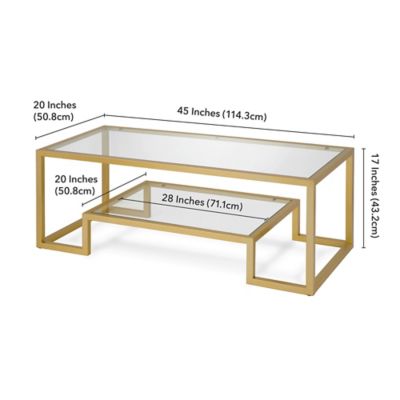 Image showing 4 th Hudson&Canal Athena Rectangular Coffee Table, 45 in.