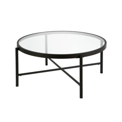 Image showing  Duxbury Round Coffee Table, Blackened Bronze