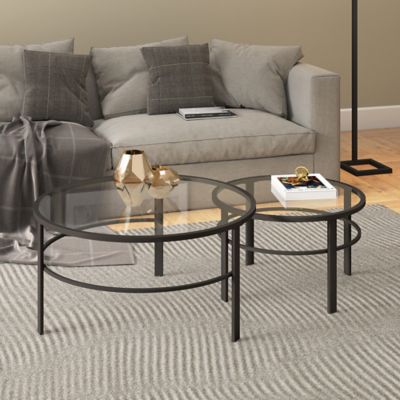 Image showing 6 th Hudson&Canal Gaia Round Nesting Tables, 2 pc.