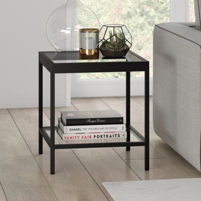 Image showing  Alexis Side Table with Bottom Shelf
