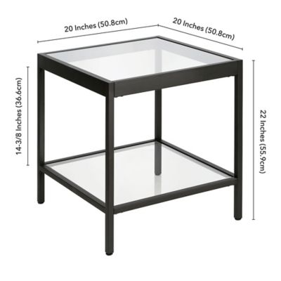 Image showing  Alexis Side Table with Bottom Shelf