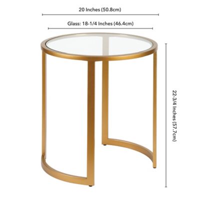 Image showing  Mitera Round Glass Side Table