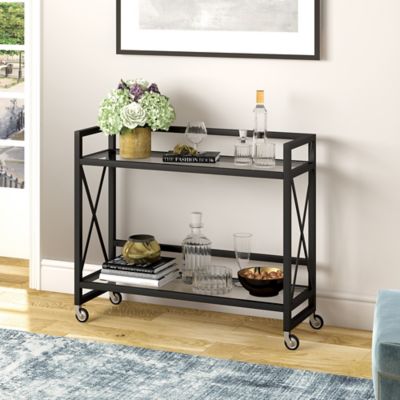 Hudson&Canal Holly Rolling Bar Cart
