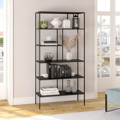 Image showing  5-Tier Winthrop Bookcase, Blackened Bronze