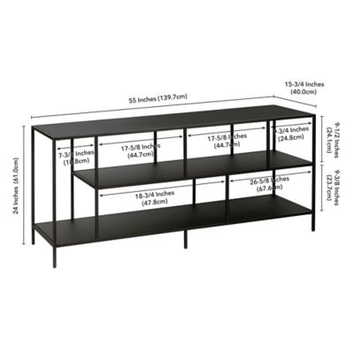 Image showing  Winthrop Metal 3-Shelf TV Stand for TVs Up to 55 in.