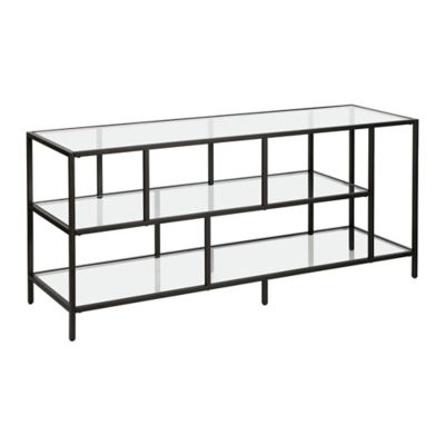 Hudson&Canal Winthrop Metal 3-Shelf TV Stand for TVs Up to 55 in.