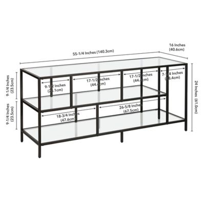 Image showing  Winthrop Metal 3-Shelf TV Stand for TVs Up to 55 in.