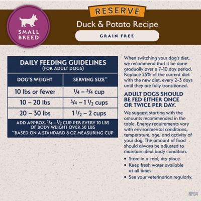 Image showing 5 th Natural Balance Reserve Grain Free Duck & Potato Small Breed Recipe Dry Dog Food