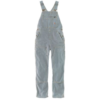 Carhartt Rugged Flex Relaxed Fit Denim Railroad Bib Overalls