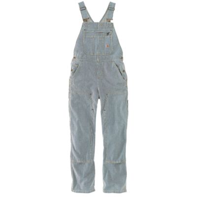 Image showing 0 th Carhartt Women's Rugged Flex Relaxed Fit Denim Railroad Bib Overalls
