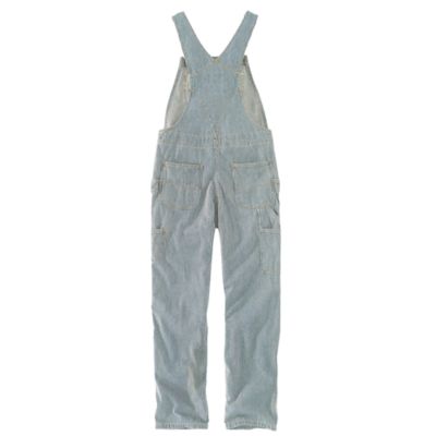 Image showing 1 th Carhartt Women's Rugged Flex Relaxed Fit Denim Railroad Bib Overalls