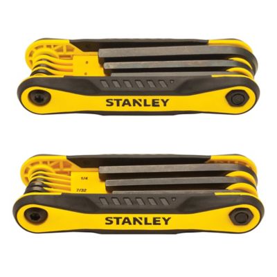 Stanley 2 pc. Folding Hex Key Set, SAE/MM