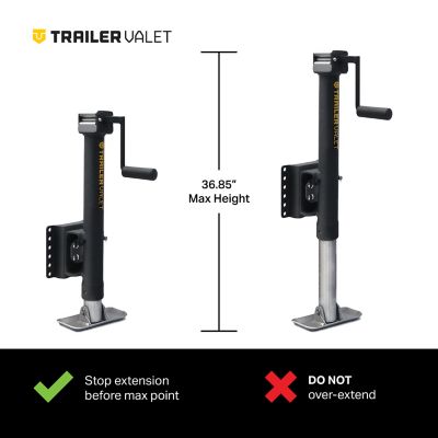 Image showing 5 th Trailer Valet 5,000 lb. Capacity Side Trailer Hand Crank Jack