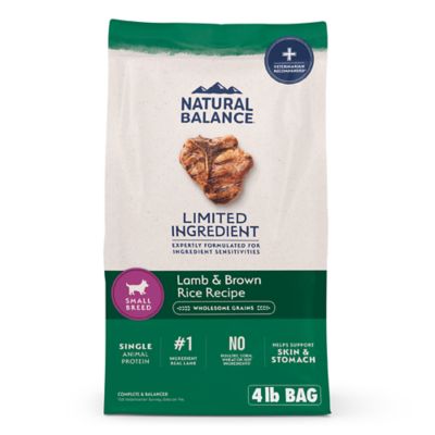 Natural Balance Lamb & Brown Rice Small Breed Recipe Dry Dog Food, 4 lb.