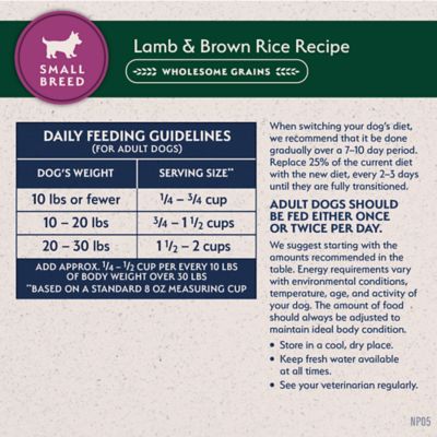 Image showing  Lamb & Brown Rice Small Breed Recipe Dry Dog Food, 4 lb.
