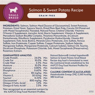 Image showing  Grain Free Salmon & Sweet Potato Small Breed Recipe Dry Dog Food