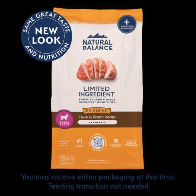 Natural Balance Reserve Grain Free Duck & Potato Small Breed Recipe Dry Dog Food, 12 lb.