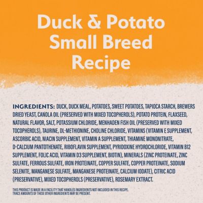 Image showing  Reserve Grain Free Duck & Potato Small Breed Recipe Dry Dog Food, 12 lb.