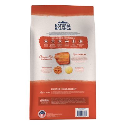 Image showing 7 th Natural Balance Salmon & Sweet Potato Grain Free Recipe Dry Dog Food, 24 lb.