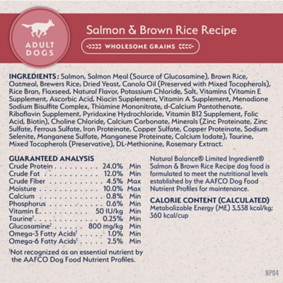 Image showing  Limited Ingredient Diets Salmon & Brown Rice Dry Dog Food, 26 lb. Bag