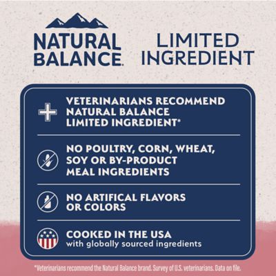 Image showing 5 th Natural Balance Limited Ingredient Diets Salmon & Brown Rice Dry Dog Food, 26 lb. Bag
