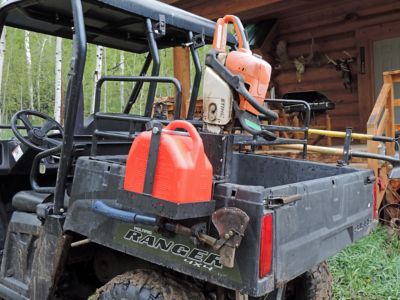 Image showing  UTV Fuel Can and Chainsaw Mount for Polaris Ranger CS