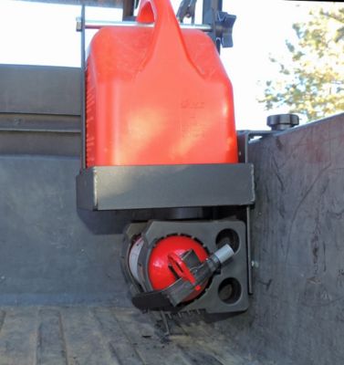 Image showing  UTV Fire Extinguisher and Spare Fuel Can Mount for Polaris Ranger and General