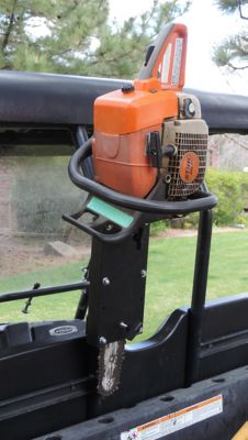 Image showing  UTV Side by Side Roll Bar Chainsaw Mount