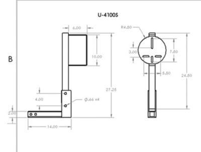 Image showing  Truck Receiver Hitch Heavy-Duty Spare Tire Mount