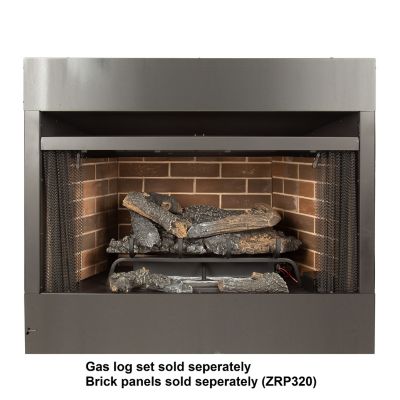Image showing  32 in. Radiant Zero-Clearance Universal Vent-Free Firebox