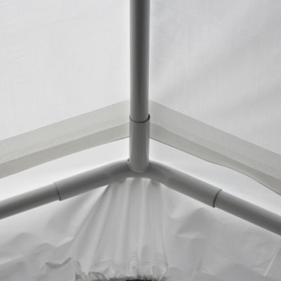 Image showing  10 ft. x 13 ft. Universal Carport Canopy, 6 Leg, White