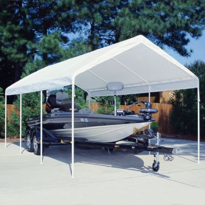 Image showing  10 ft. x 20 ft. Universal Canopy, 1 3/8 in. Steel Frame, 8 Leg, White