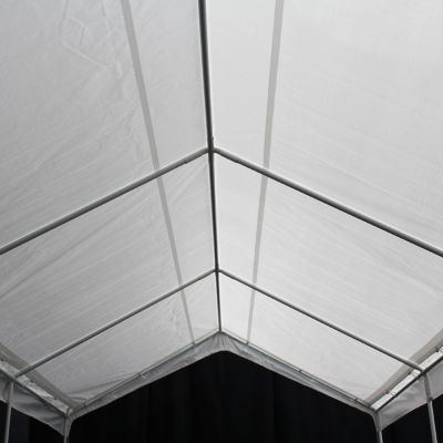 Image showing  10 ft. x 20 ft. Universal Canopy, 1 3/8 in. Steel Frame, 8 Leg, White