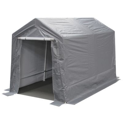 Image showing  7 ft. x 12 ft. Small Garage Storage Shed, Silver