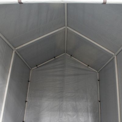 Image showing  7 ft. x 12 ft. Small Garage Storage Shed, Silver