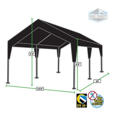 Image showing  10 ft. x 20 ft. Garden Shade Canopy