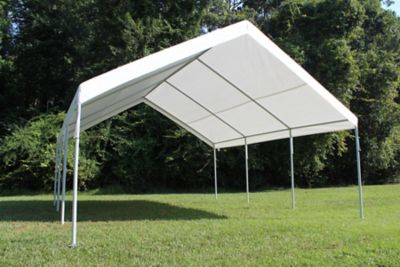Image showing  Hercules Powder-Coat Carport Canopy, 18 ft. x 20 ft., White