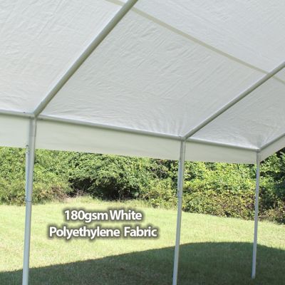 Image showing  Hercules Powder-Coat Carport Canopy, 18 ft. x 20 ft., White