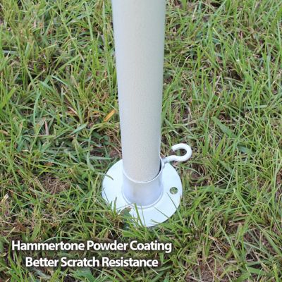 Image showing 7 th King Canopy Hercules Powder-Coat Carport Canopy, 18 ft. x 20 ft., White